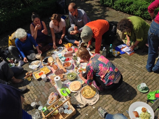 lunch met de vrijwilligers